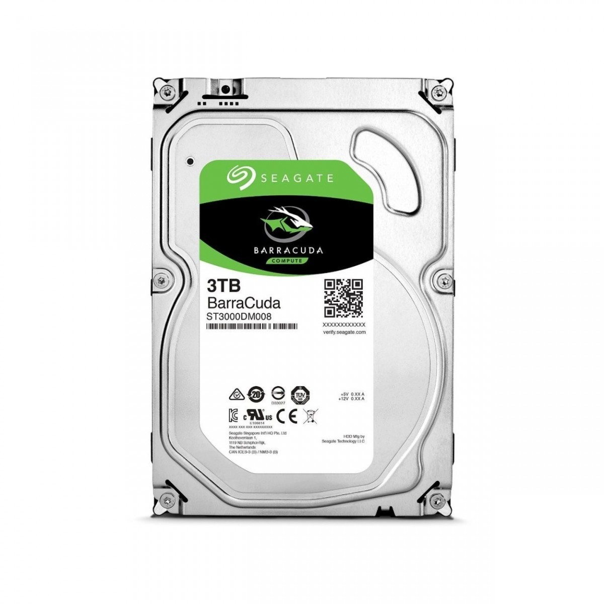 外付けハードディスク・ドライブ Seagate Barracuda 3TB HDD ST3000DM008 Seagate ST3000DM008 ［BarraCuda 3TB］ BarraCuda（Seagate） 内蔵型