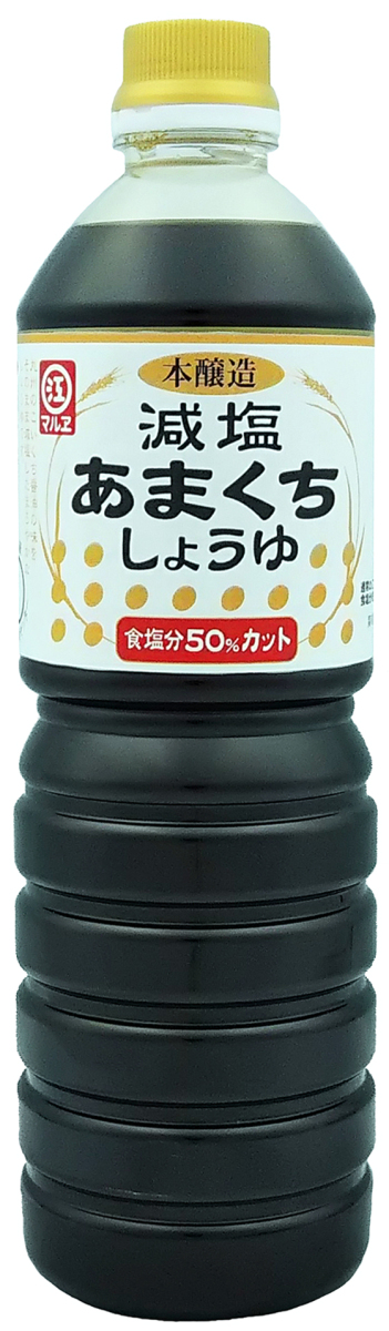 マルヱ 減塩あまくちしょうゆ ペットボトル 1L×1本の商品画像
