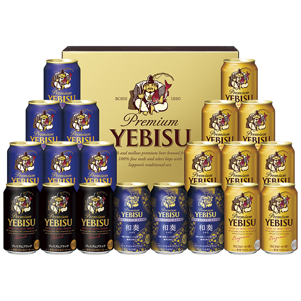 サッポロ ヱビス 4種の味わいセット YNF5DT 1ケース ビールセットの商品画像