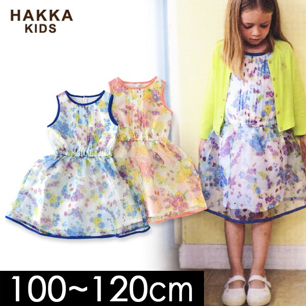 ハッカキッズ ベリープチフラワーノースリーブワンピース 100 1 12m キッズ トップス 大特価 ワンピ Kids 子供服 Hakka 卒園式 入学式 チュニック