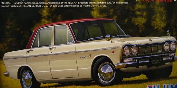 フジミ模型 1/24 スケール プラモデル 日産スカイラインs54b 完成品