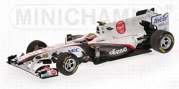 ミニチャンプス ザウバー F1 チーム S.ペレス ショーカー 2011 （1/43スケール MINICHAMPS 410110087） おもちゃのミニカーの商品画像