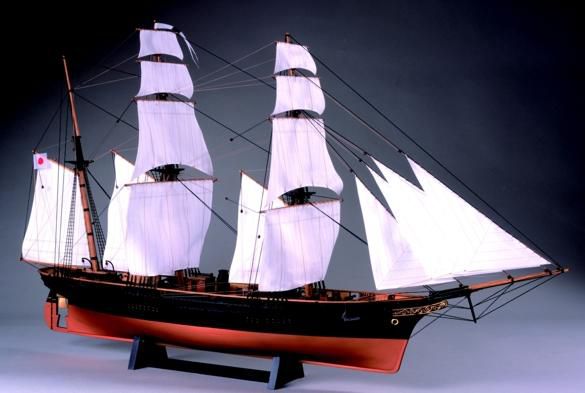 ウッディジョー 咸臨丸（帆付） （1/75スケール 木製模型） 船、ボートの商品画像