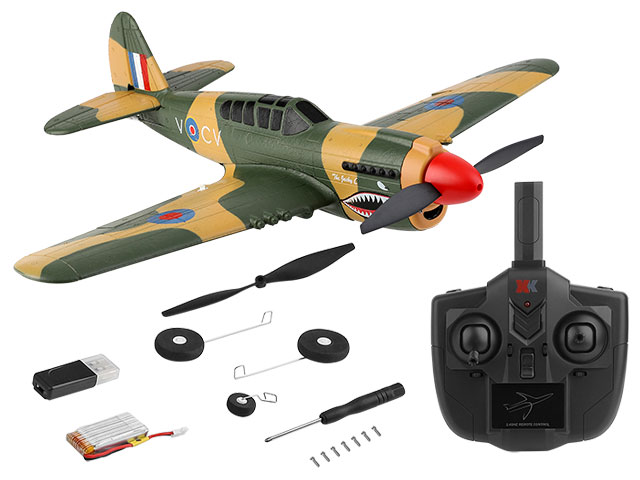 ハイテック 2.4GHz エアープレーン A220 P-40 ファイター ドローン