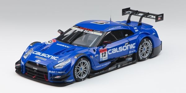 エブロ CALSONIC IMPUL GT-R #12 2015 1/18 エブロ CALSONIC IMPUL GT-R SUPER GT500 2015 Rd.1 OkayamaNo.12 BLUE