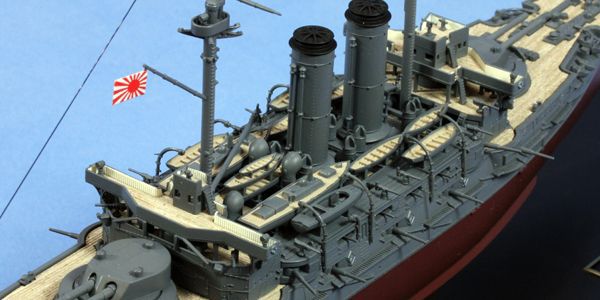 天賞堂 サウンド付 戦艦 三笠 （完成品艦船） （1/500スケール 140758） ミリタリー模型の商品画像