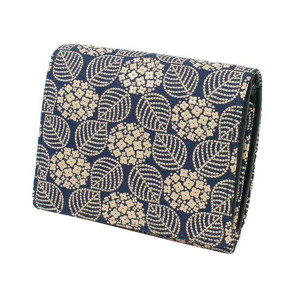 あじさい/紺地×白漆