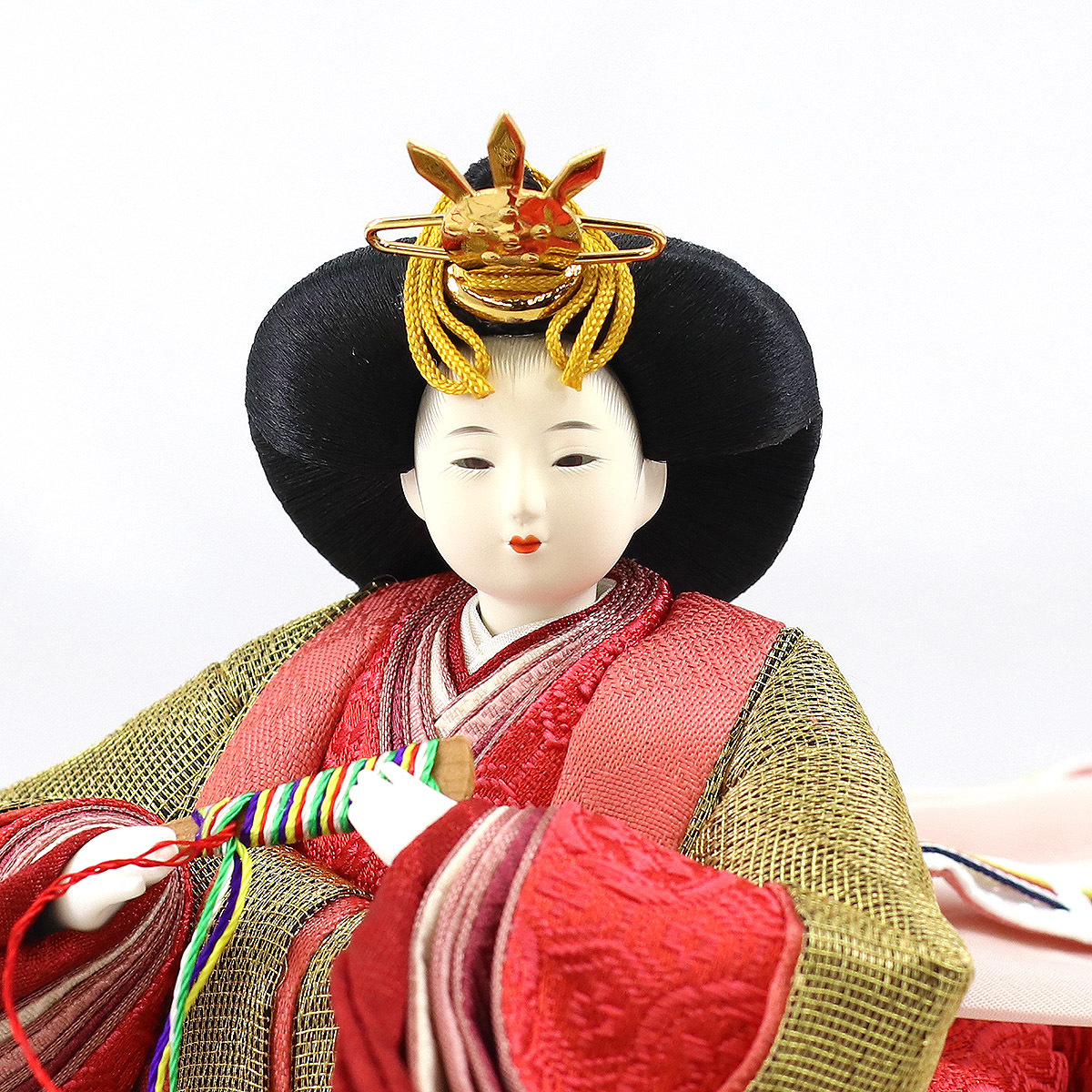 送料無料 雛人形 柴田家千代 コンパクト 親王飾り 柴田家千代作 葵 黄櫨染 唐草文様 金茶 赤 柳親王 つまみ細工 髪飾り 楕円形飾り台セット Hnyc 101 Aおひなさま お雛様 ひな人形 かわいい おしゃれ インテリア 雛 親王飾り 平飾り ひな人形 小さい ミニ 人気第6位