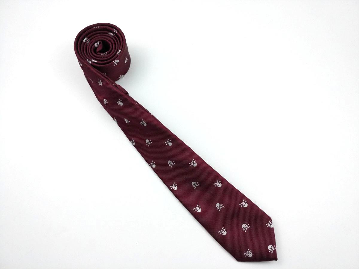  Skull рисунок галстук узкий галстук teki стиль wine red каркас party . ширина 6cm бесплатная доставка 