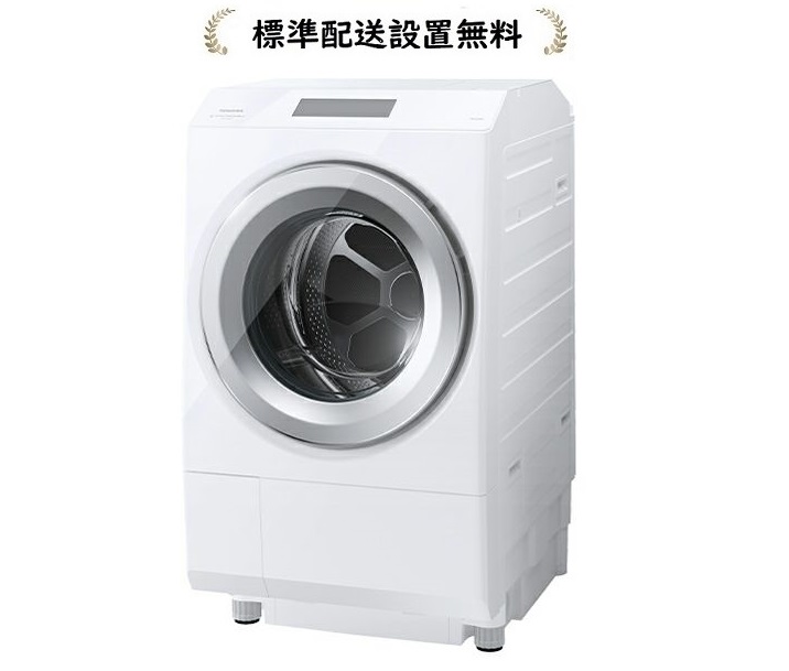 TOSHIBA ZABOON ドラム式洗濯乾燥機 左開き TW-127XP3L（W） （グランホワイト） ZABOON 洗濯機本体の商品画像