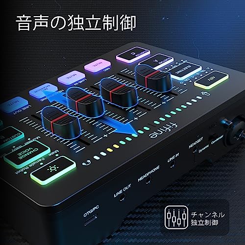 FIFINEge-ming audio mixer audio interface PS5/PS4 game for audio mixer Pod cast mixer R