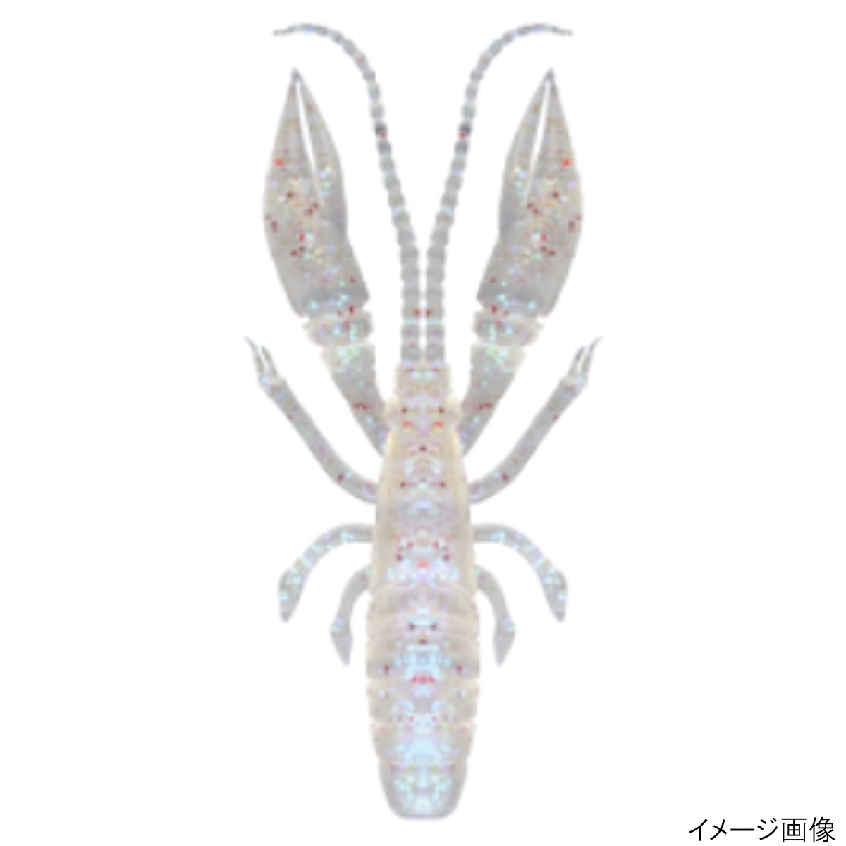 RUDIE'S ハタ喰い・蝦 3.5inch クリアホロ 釣り　ワームの商品画像