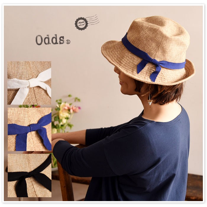 【odds　オッズ】CLOTH & RIBBON HAT / クロス & リボン ハット
