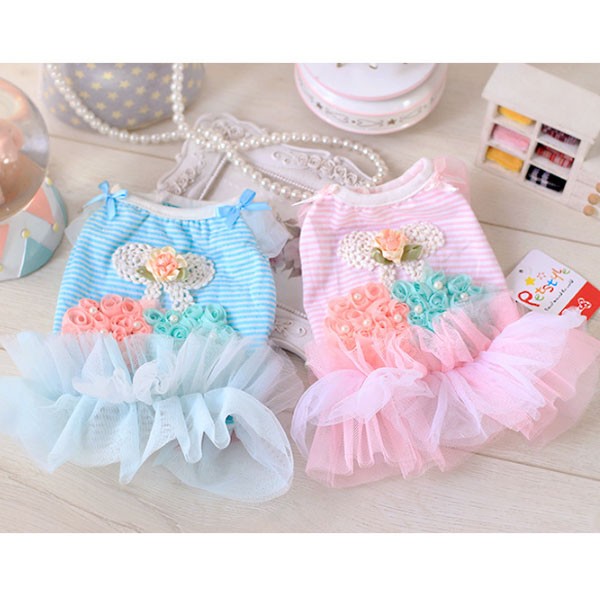 ドッグウエア 海外ブランド パール装飾フリフリワンピース Mv16 Mavelous 通販 Yahoo ショッピング