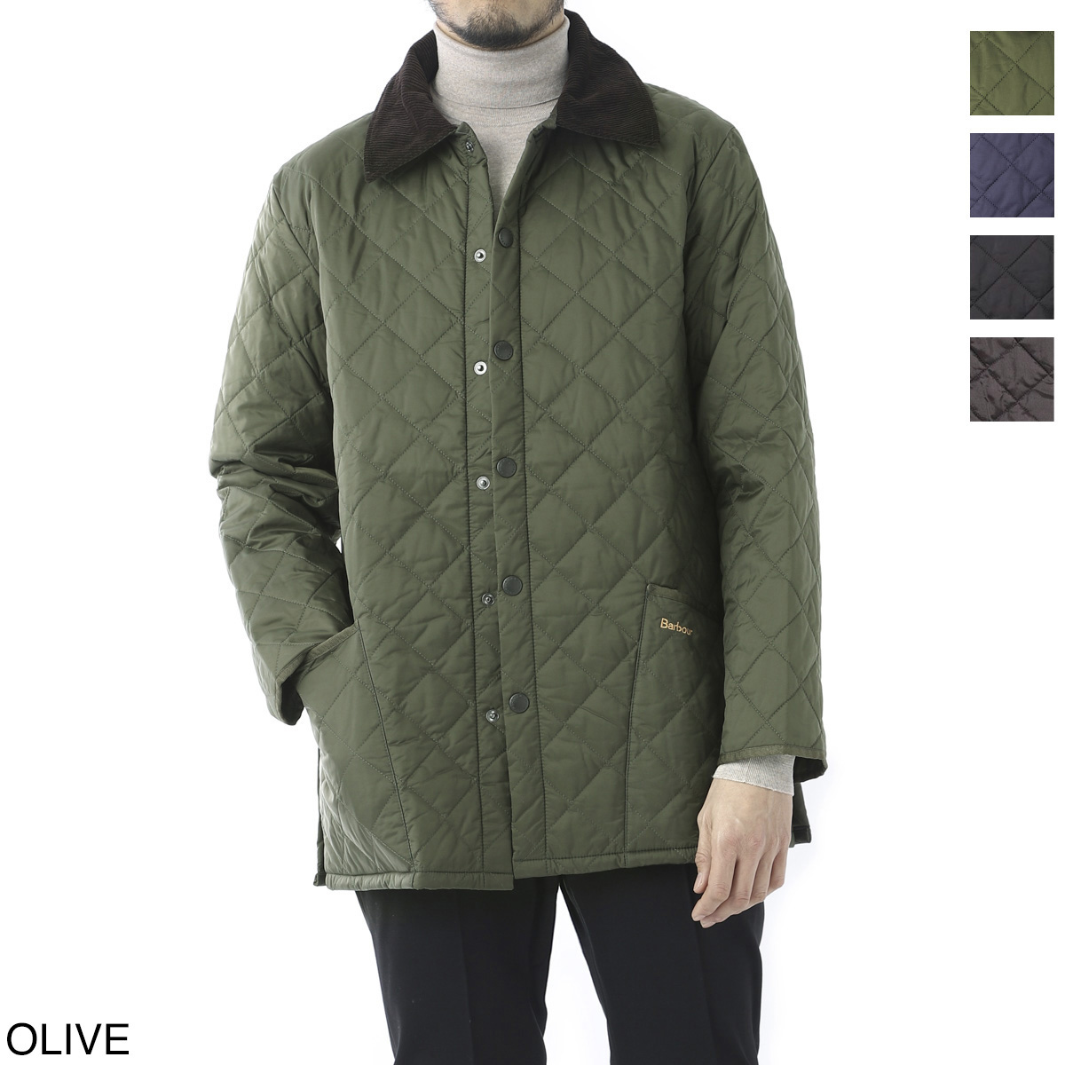  Bab a-Barbour стеганная куртка BARBOUR LIDDESDALE QUILT стеганое полотно блузон мужской mqu0001ol91-olive