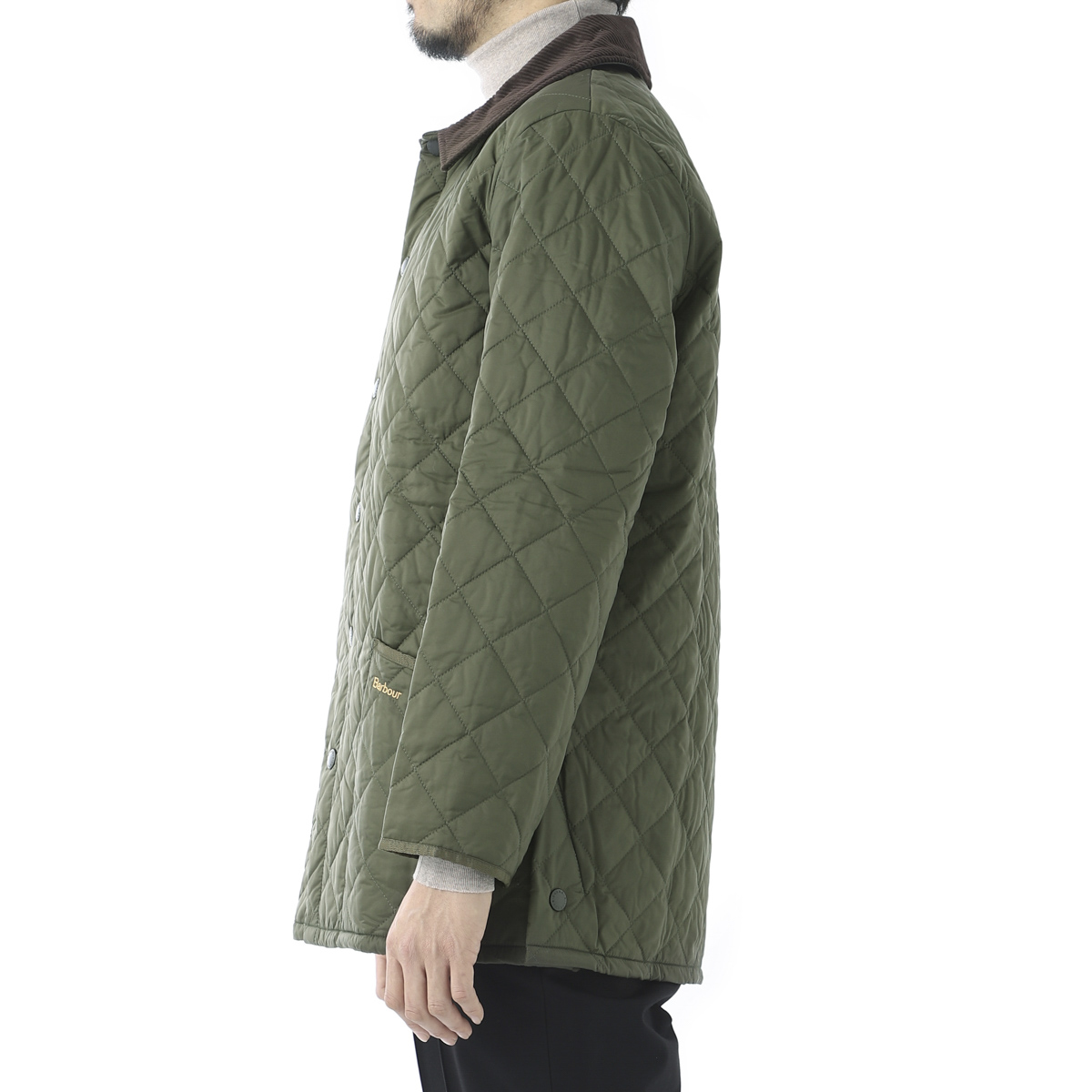  Bab a-Barbour стеганная куртка BARBOUR LIDDESDALE QUILT стеганое полотно блузон мужской mqu0001ol91-olive