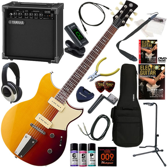 YAMAHA Yamaha REVSTAR RSS02T/SSB электрогитара начинающий введение комплект тренировка для усилитель как. используя ..GA15II. входить ...20 позиций комплект 