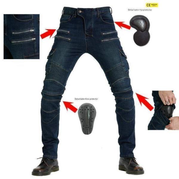  men's bike pants lai DIN g pants for motorcycle jeans enduring . touring pants all season protector attaching stretch material 