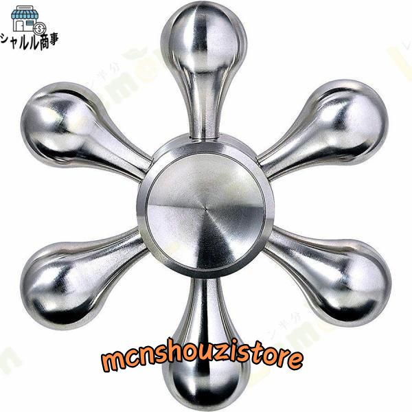  рука spinner новая модель DIY водоснабжение Hand Spinner -тактный отсутствует аннулирование 6 листов крыло обод - Bubble высокая скорость вращение палец [3 минут и больше вращение / нержавеющая сталь / подпалина . смягчение и т.п. позиций быть установленным ] цвет ( серебряный )