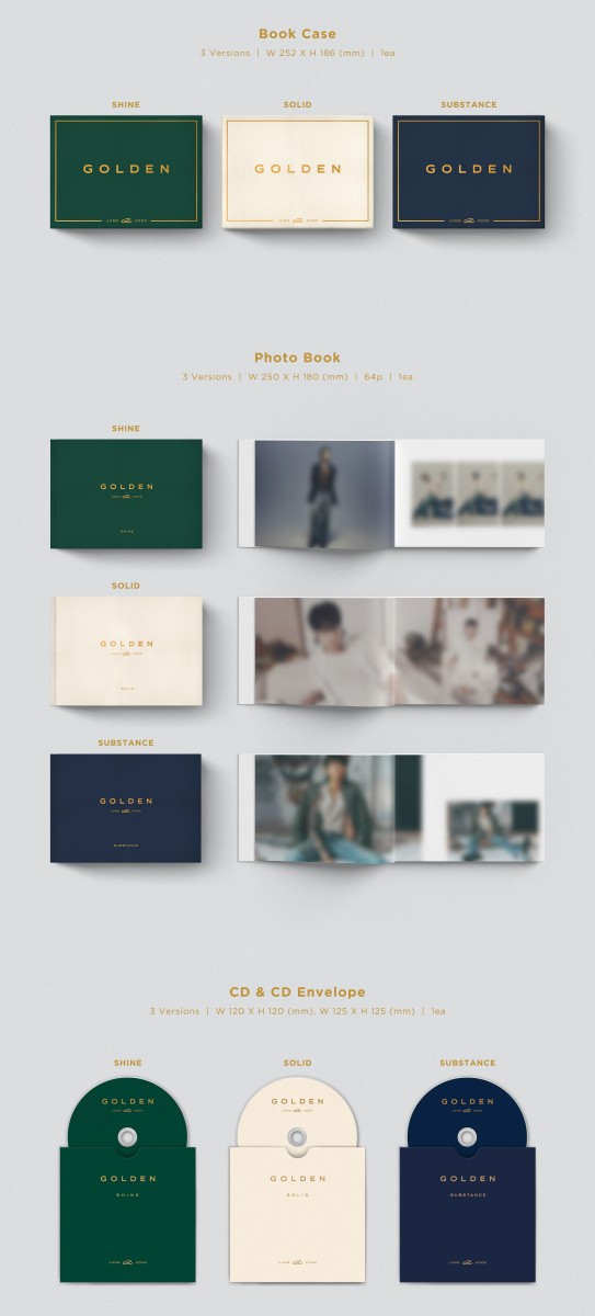 BTS bulletproof boy . official goods JUNGKOOK 1st SOLO ALBUM "GOLDEN" CD van tongue album John gkgk Korea |K-POP