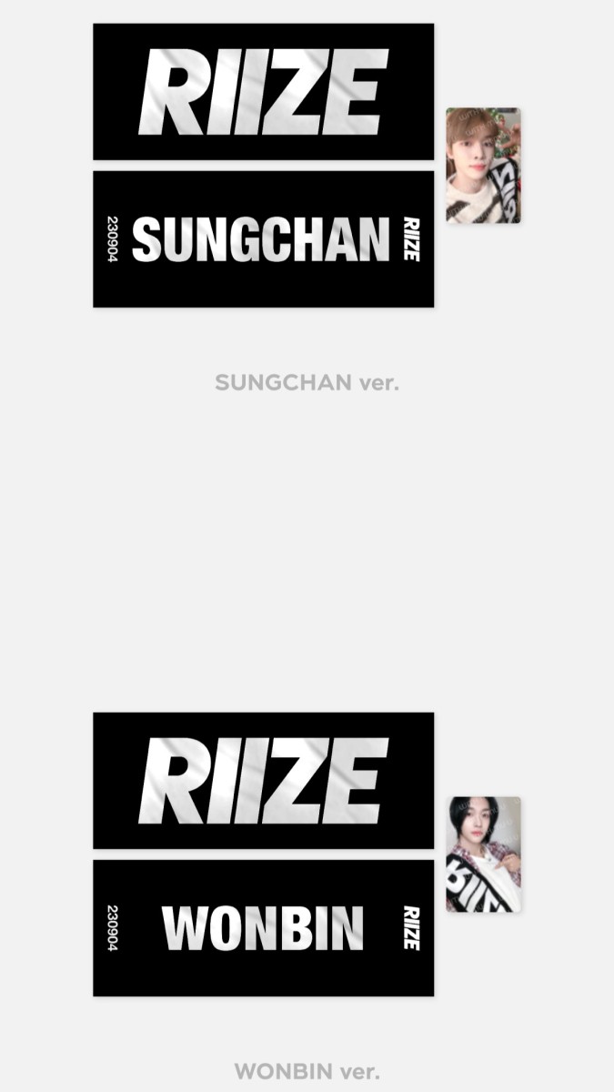 RIIZE official goods SLOGAN + PHOTO CARD SET / 2024 RIIZE [RIIZE-UP] OFFICIAL MDlaizK-POP Korea 