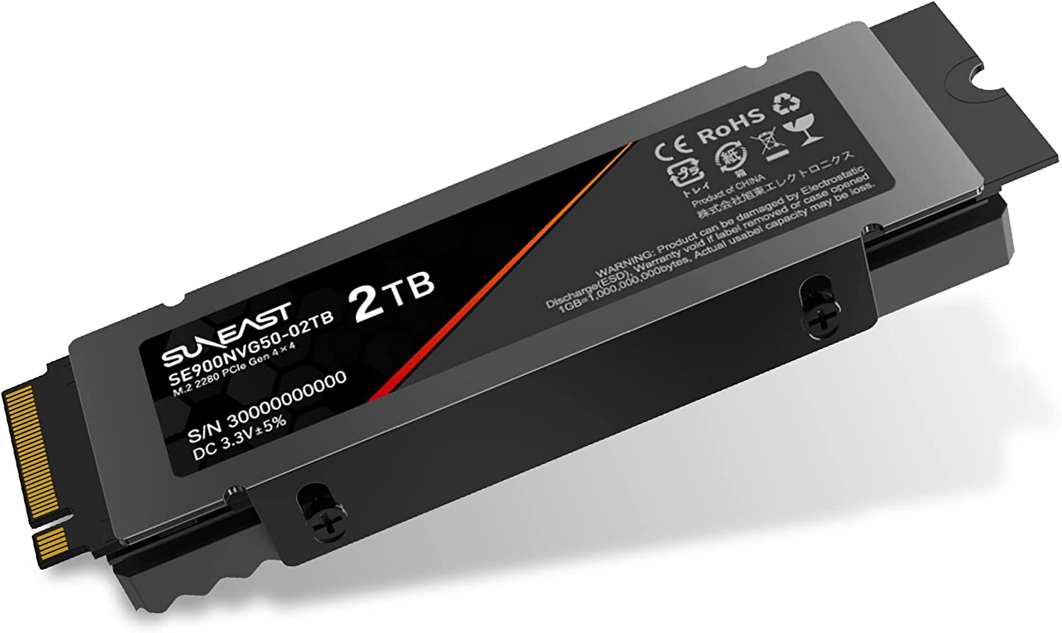 SUNEAST SE900NVG50-02TB [SE900 50 M.2 Type2280 NVMe 2TB] 内蔵型SSDの商品画像