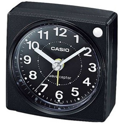  Casio electro-magnetic wave clock compact bracket clock analogue eyes ... clock travel for stylish black black (CL15JU30) Arabia figure second needle sound . not doing quiet .. travel clock 