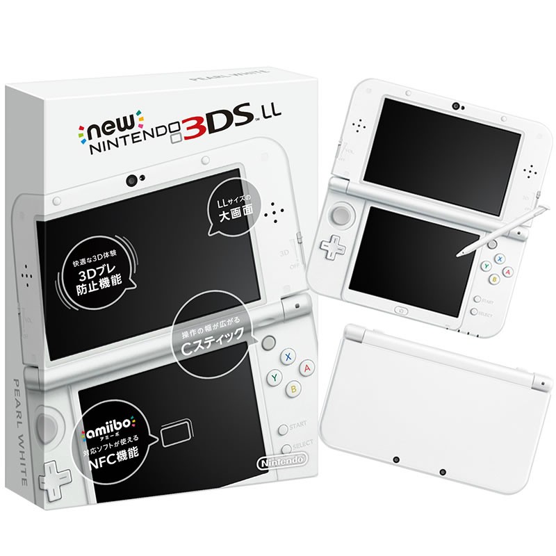 任天堂 Newニンテンドー3DS LL パールホワイト ニンテンドー3DS本体の商品画像