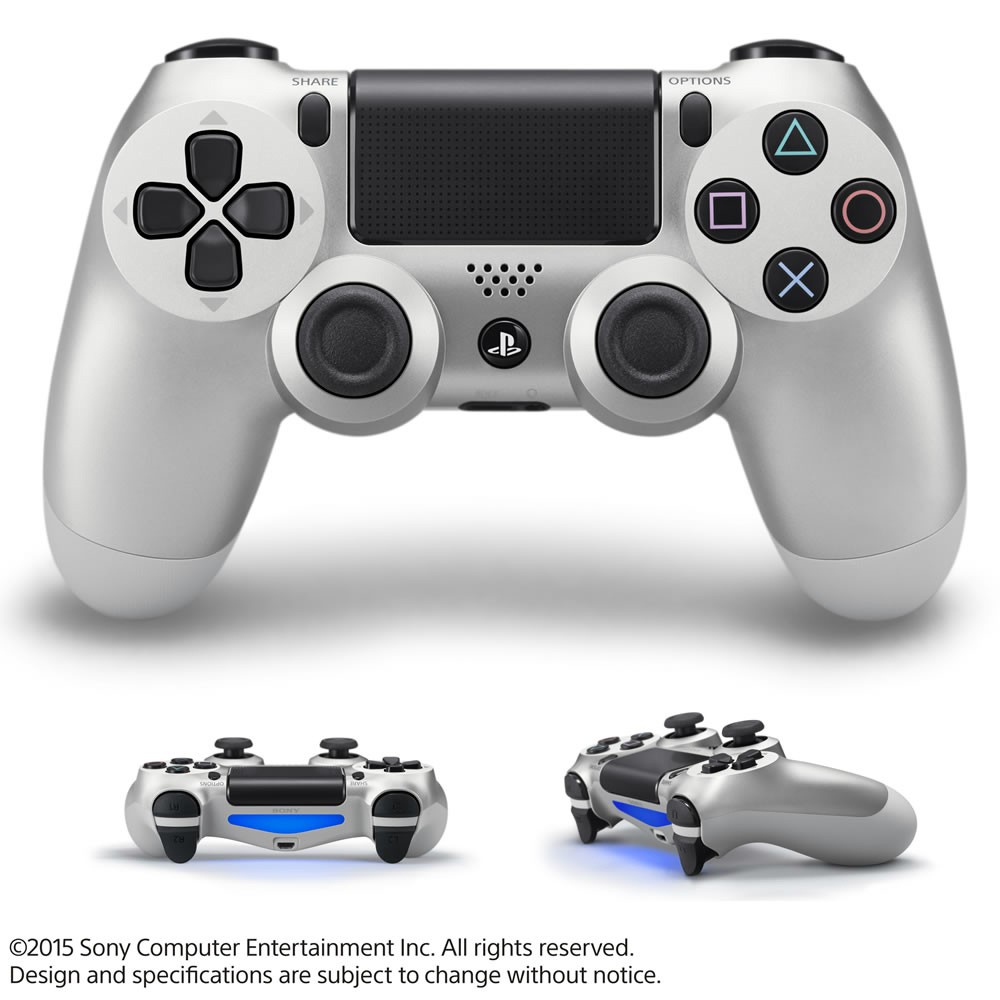 SONY PS4 ワイヤレスコントローラー （DUALSHOCK4） シルバー CUH-ZCT1J07 PlayStation プレイステーション4用コントローラーの商品画像