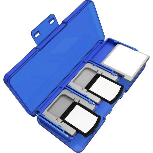 サイバーガジェット CYBER・マルチカードケース プラス（New 3DS/PS Vita用）クリアブルー CY-3DPVMCC6-BL ニンテンドー3DS用カードケースの商品画像