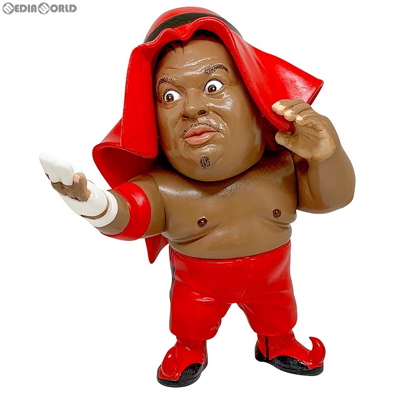 16dソフビコレクション ジュウロクホウイ　アブドーラ・ザ・ブッチャー 赤HAO 16dソフビコレクション ジュウロクホウイ☆アブドーラ・ザ