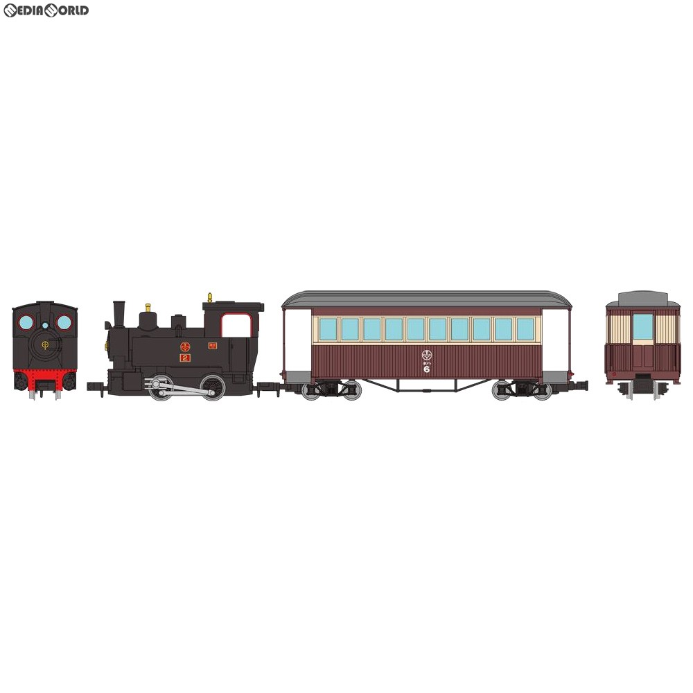 トミーテック 鉄道コレクション ナローゲージ80 猫屋線 蒸気機関車＋客車（旧塗装）トータルセット その他鉄道模型の商品画像
