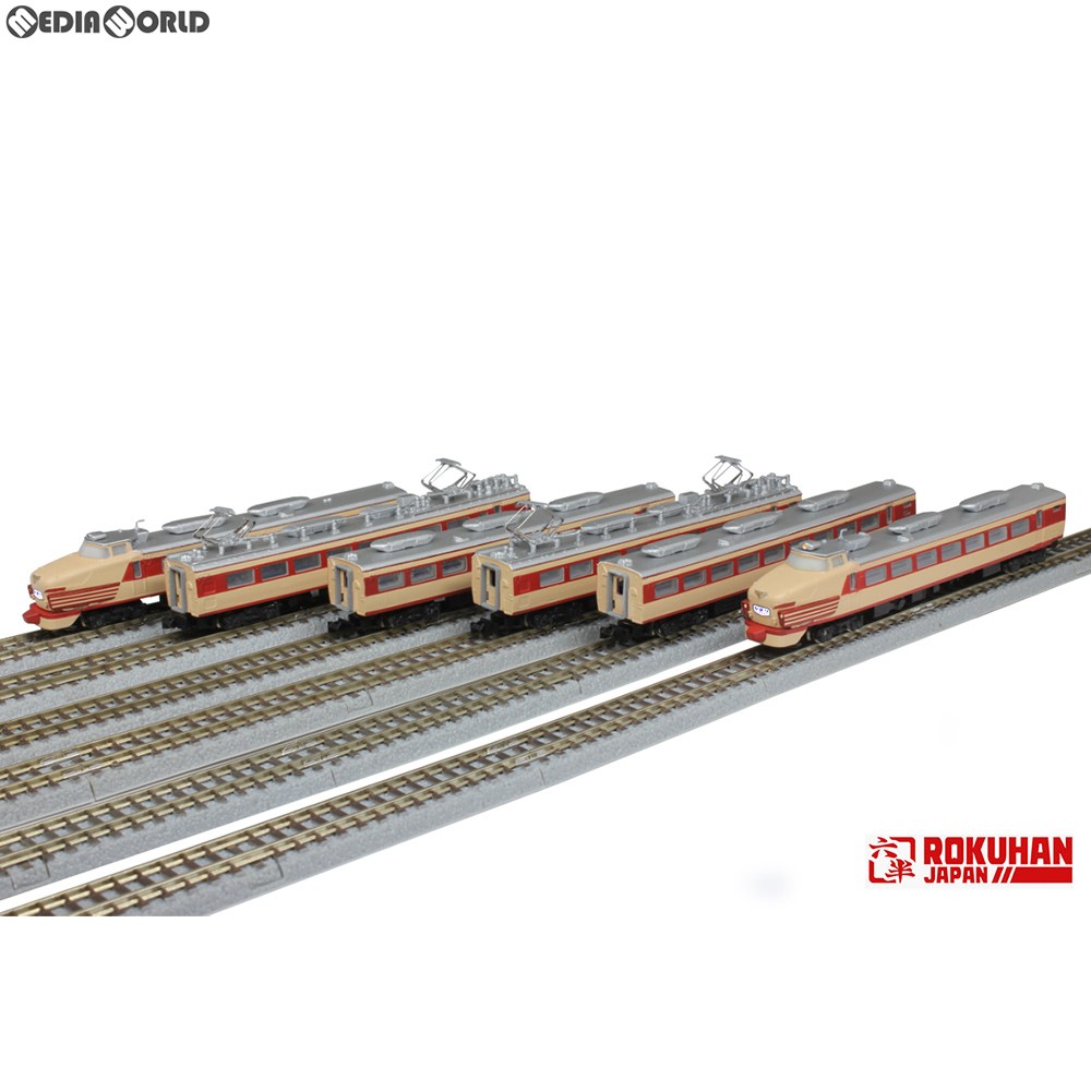 ロクハン 国鉄485系特急形電車 初期型「ひばり」国鉄色（クロ481）6両基本セット T030-1