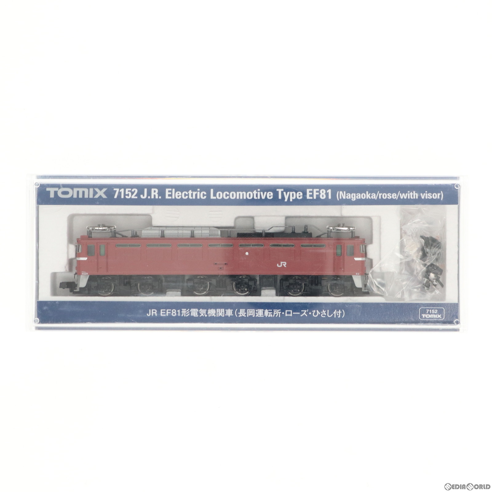 TOMIX 7152 JR EF81形電気機関車（長岡運転所・ローズ・ひさし付） JR EF81形電気機関車(長岡運転所・ローズ・ひさし付) ｜製品情報｜製品