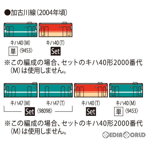 トミーテック トミックス JRディーゼルカー キハ40-2000形（加古川線）（M） 9453 トミックス NゲージのJR、国鉄車両の商品画像