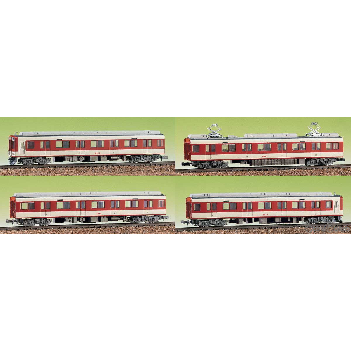 グリーンマックス GREENMAX 近鉄8810系電車 4両セット 411 Nゲージの私鉄、第3セクター車両の商品画像