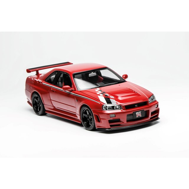 1/18 Nissan Skyline GT-R （R34） CUSTOMIZED VERSION Active Red