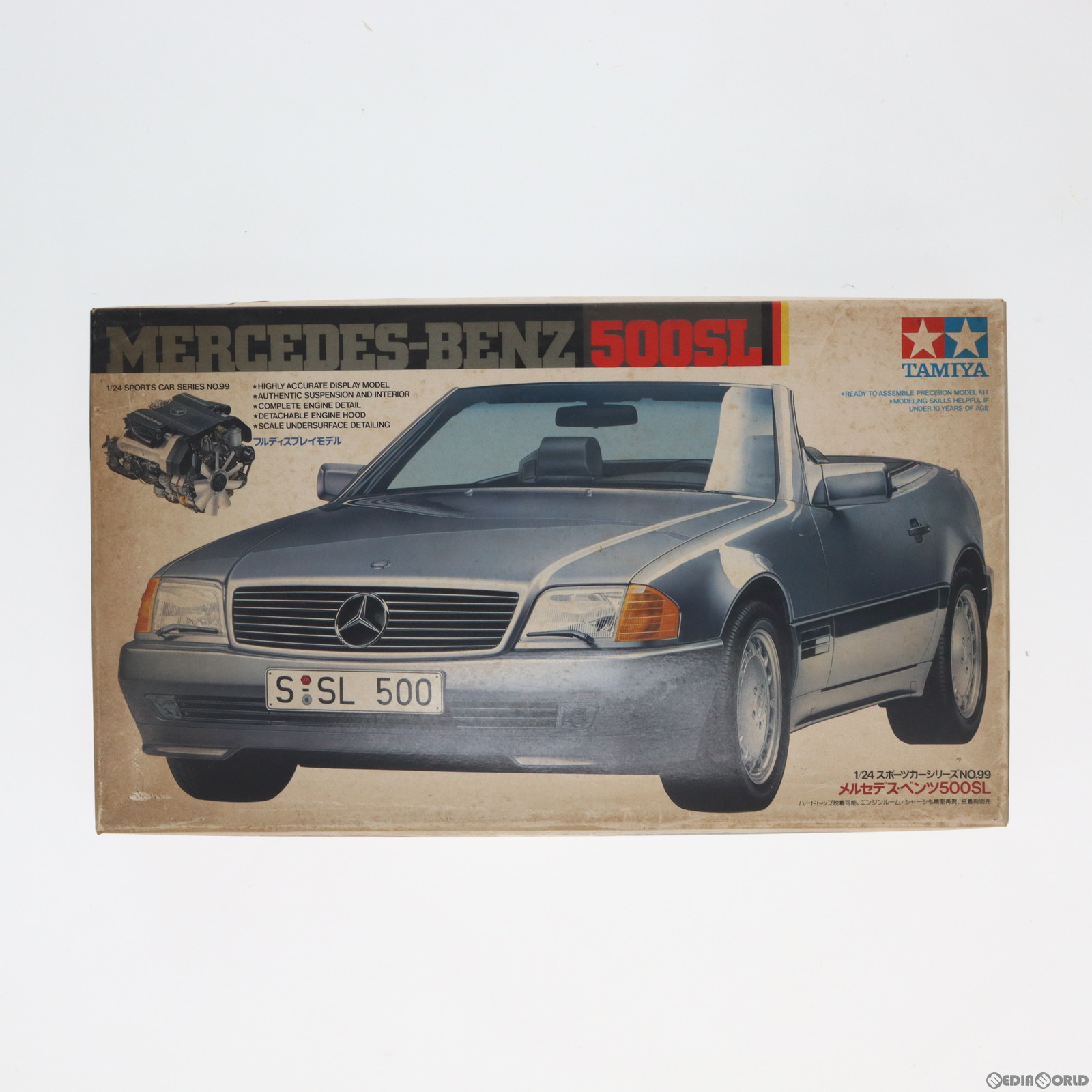 タミヤ メルセデスベンツ 500SL（1/24スケール スポーツカー No.99 24099） 自動車の模型、プラモデルの商品画像