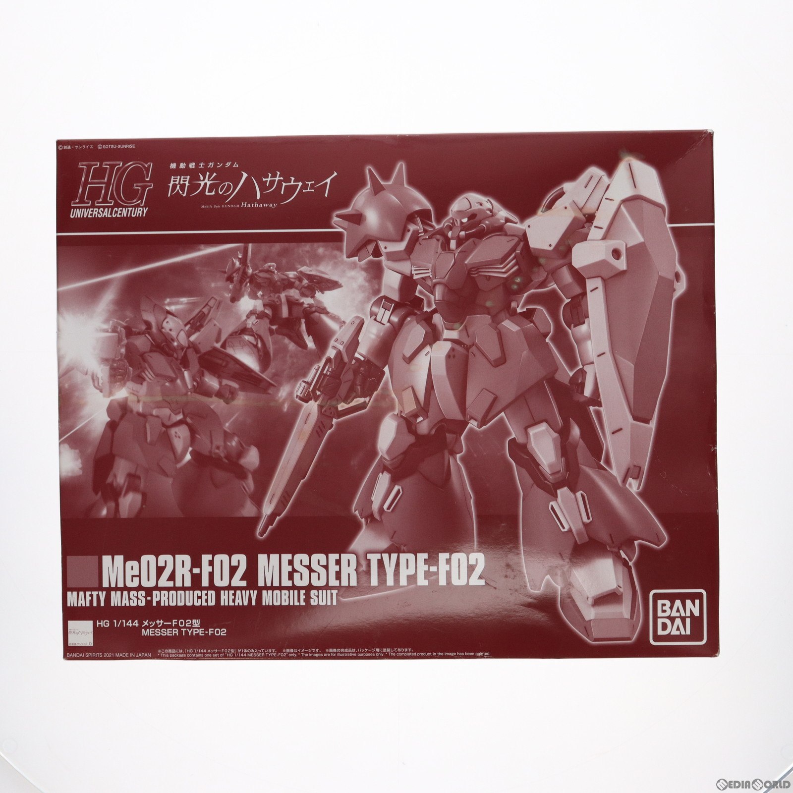 BANDAI Me02R メッサーF02型 プレミアムバンダイ限定 （1/144スケール HG 機動戦士ガンダム 閃光のハサウェイ 5060910） 模型、プラモデルのロボットの商品画像