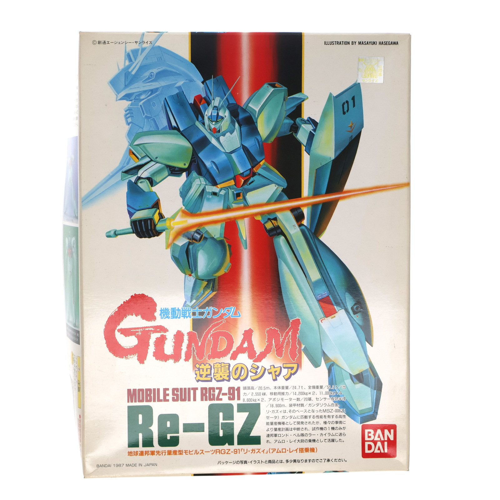 BANDAI RGZ-91 リ・ガズィ （1/144スケール 逆襲のシャア No.2 機動