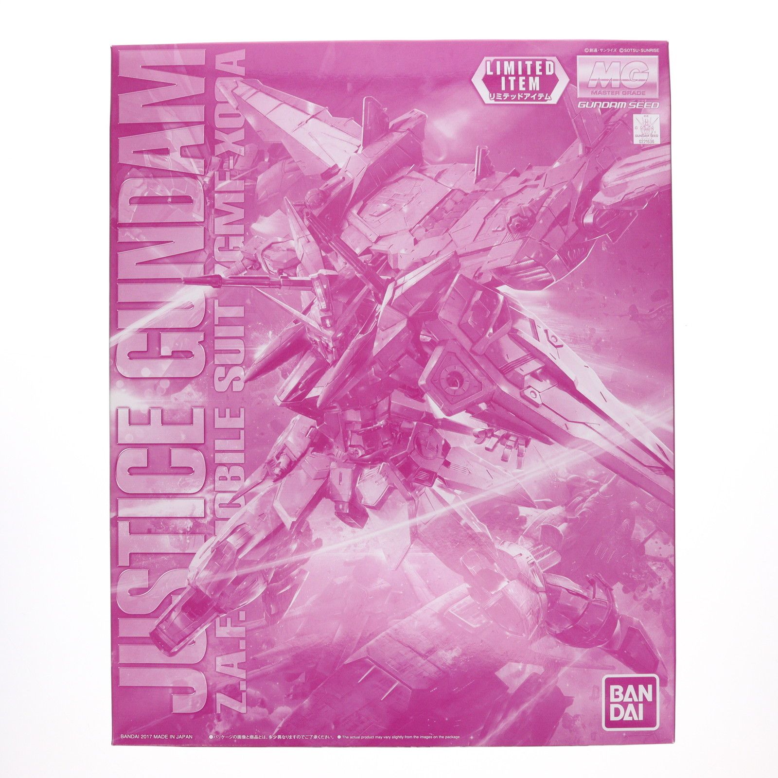 BANDAI MG ZGMF-X09A ジャスティスガンダム クリアカラー （1/100