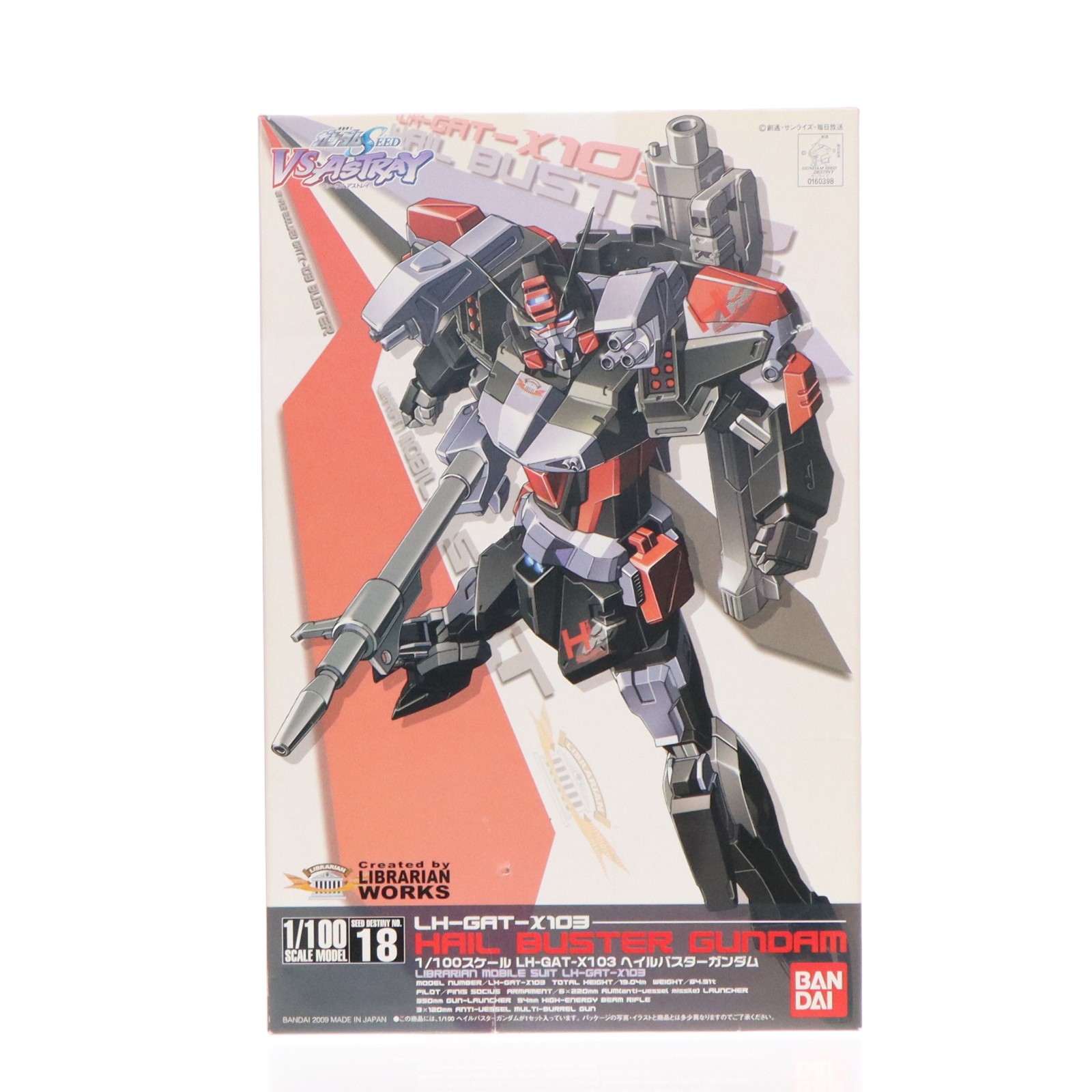 BANDAI LH-GAT-X103ヘイルバスターガンダム （1/100スケール 1/100