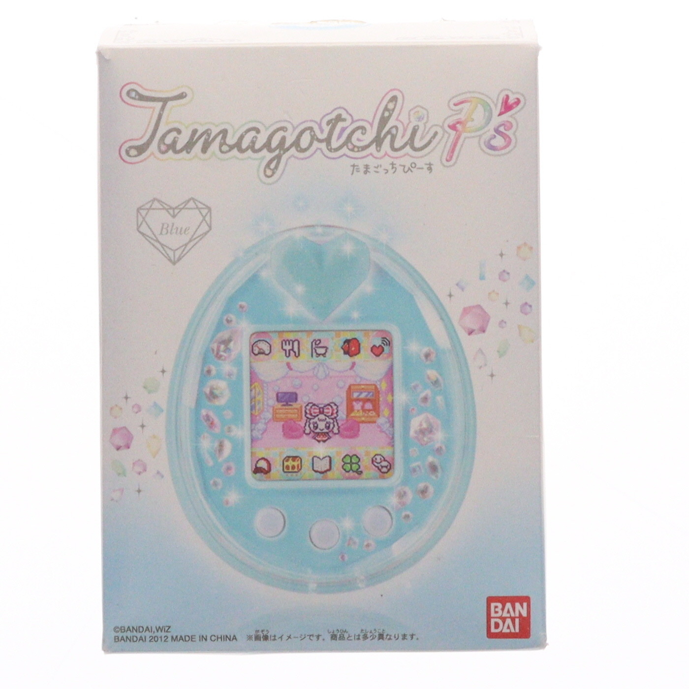 動作OK tamagotchi p's たまごっちピース 本体 ブルー2012発売 BANDAI