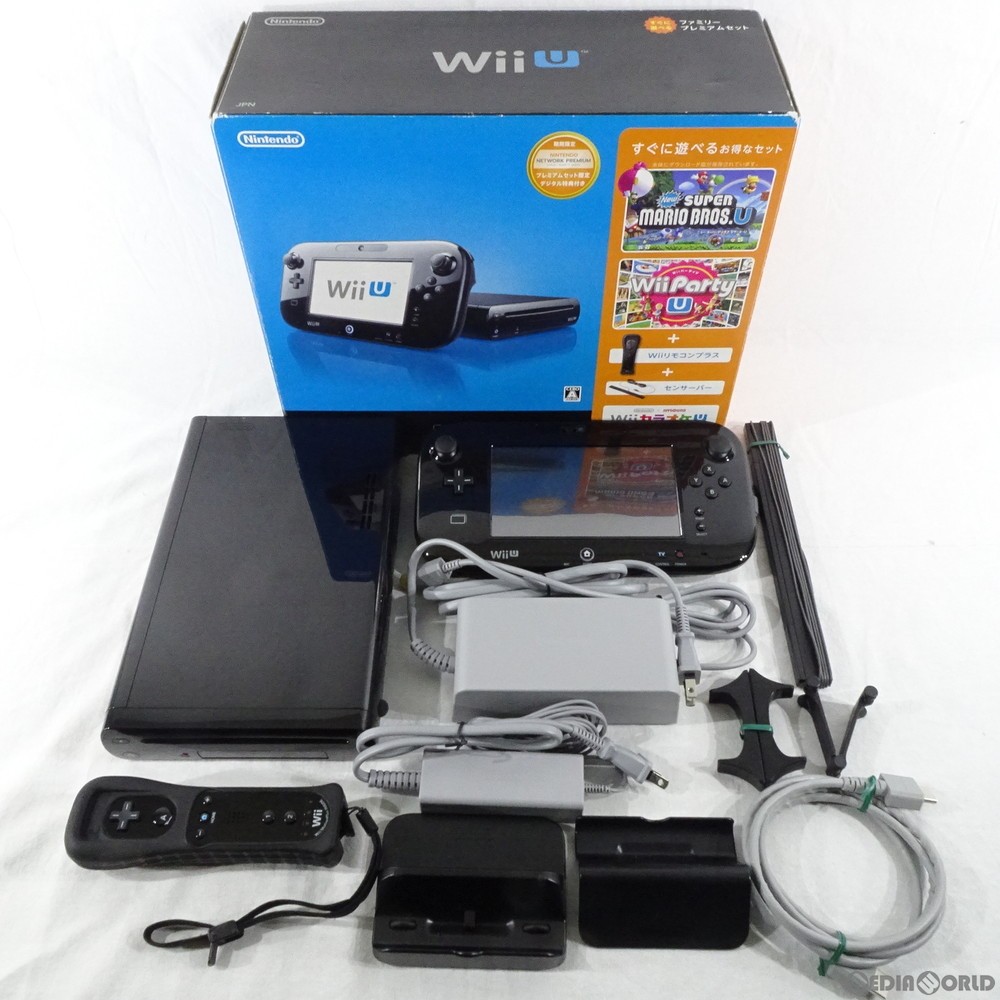 任天堂 Wii U すぐに遊べるファミリープレミアムセット（クロ） Wii U