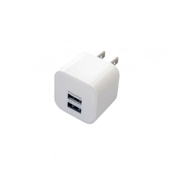 AC зарядное устройство USB2 порт 2.4A белый AJ-464 наложенный платеж не возможно / включение в покупку не возможно 
