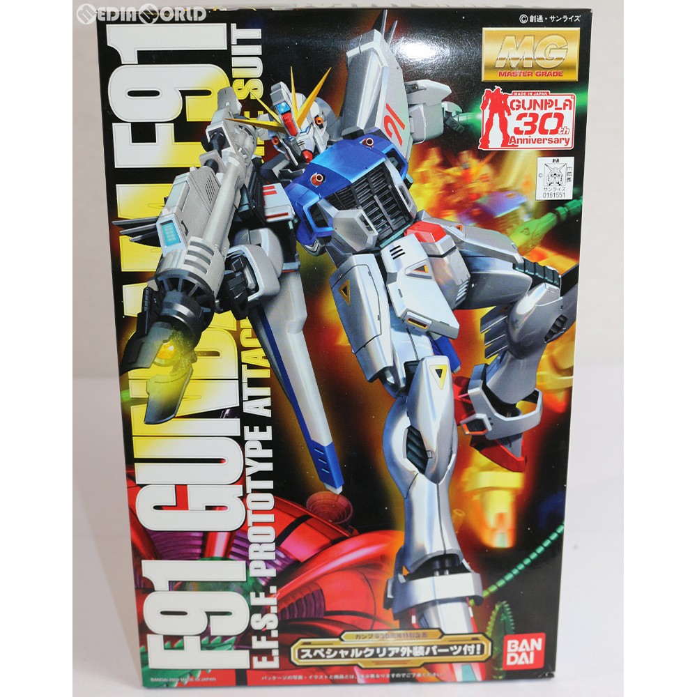 BANDAI ガンダムF-91 （プラスクリア外装） （1/100スケール MG 機動戦士 ガンダム F91 ） 模型、プラモデルのロボットの商品画像