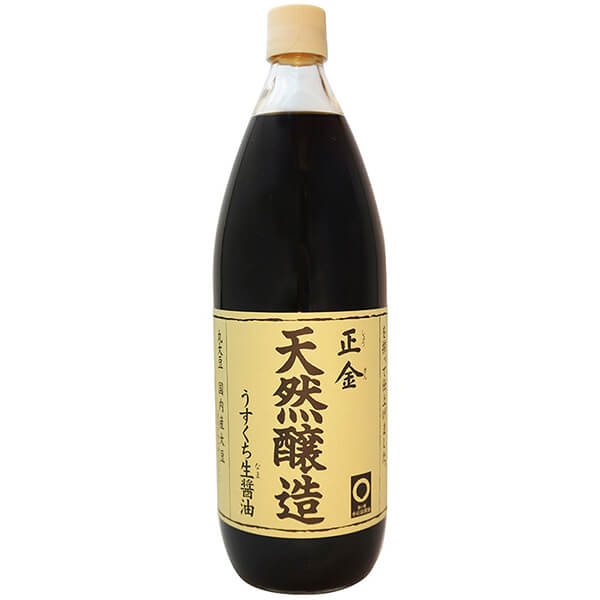 正金醤油 天然醸造 うすくち生醤油 瓶 1L×1本の商品画像