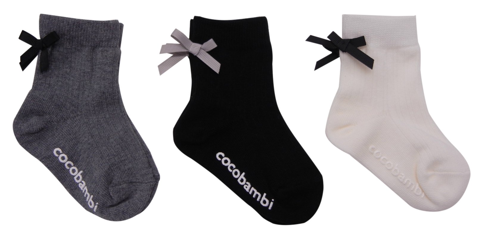 cocobambi 3 pair collection child socks Crew height ribbon attaching 15cm - 20cmsbeli cease attaching GY