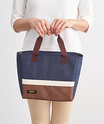  tone lunch tote bag 3Colors navy AY-01