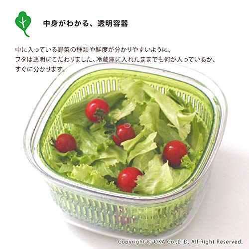 okaPLYSbejimaji vegetable for preservation basket oh . white approximately 21cm×21cm×11cm ( sieve drainer bowl )